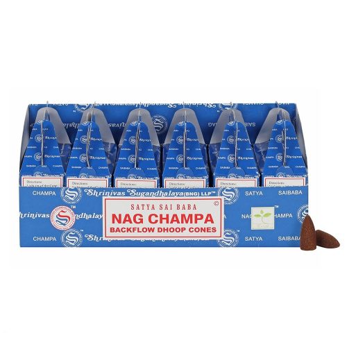 Satya "Folyékony Füst" Illatos Kúpok - Nag Champa (24 db)