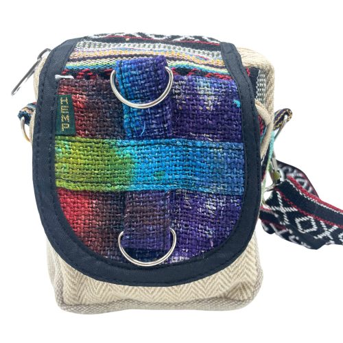 Batik Mintás Kender Crossbody Táska