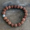 Rudraksha Mala Karkötő - Barna